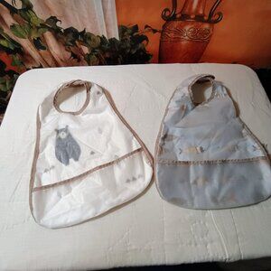 EUC: Smart Kid's OS (Baby/Toddler) Neutral Waterproof Bear & Fish Bibs Set